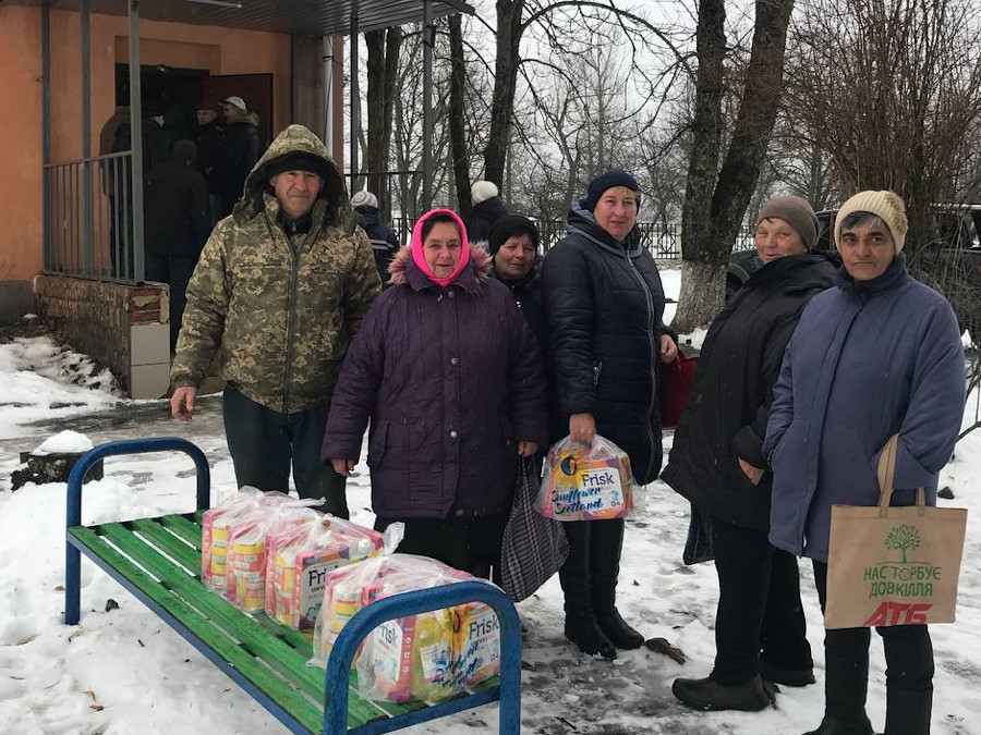 Sunflower Scotland delivering humanitarian aid in Novooleksandrivka