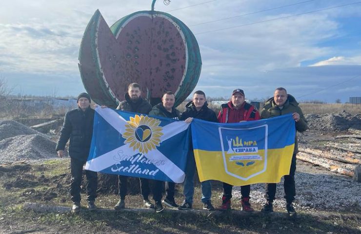 Sunflower Scotland provided humanitarian aid to Shira Sprava for delivery to Novovorontsovka, Kherson Oblast