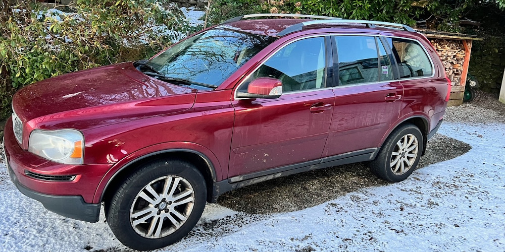 Volvo XC 90 donated by Barclay, near his home in Scotland