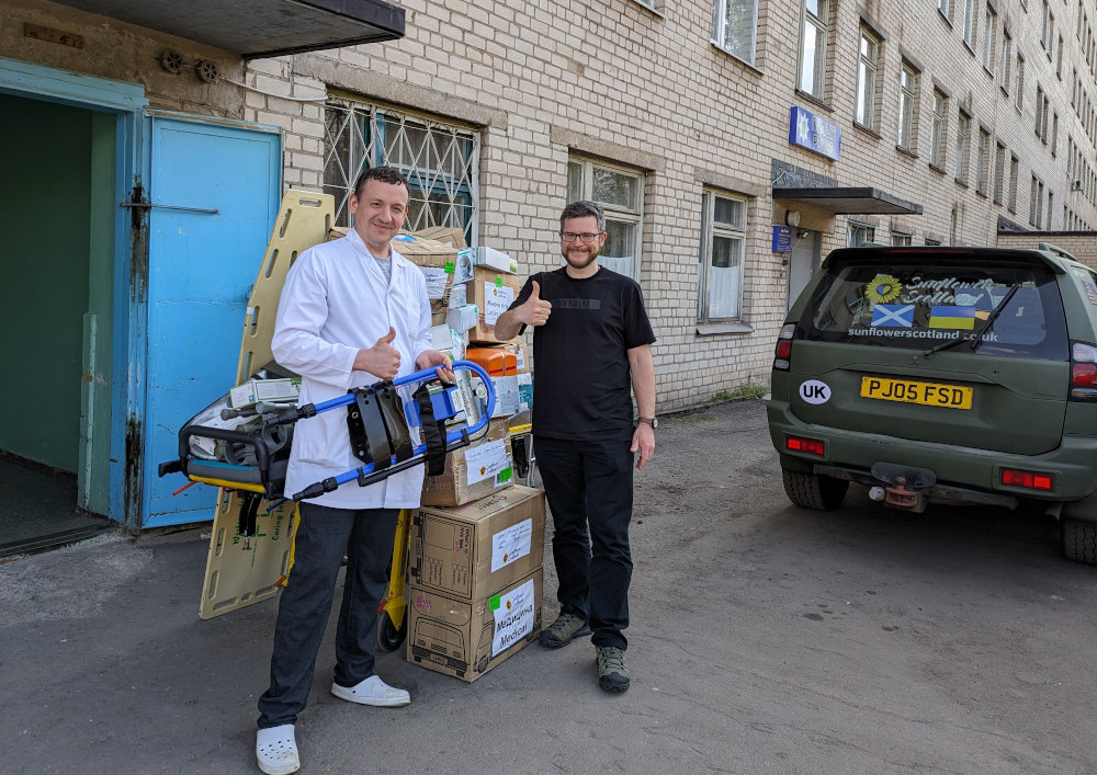 Sunflower Scotland donates medical supplies to Kryvyi Rih hospital s