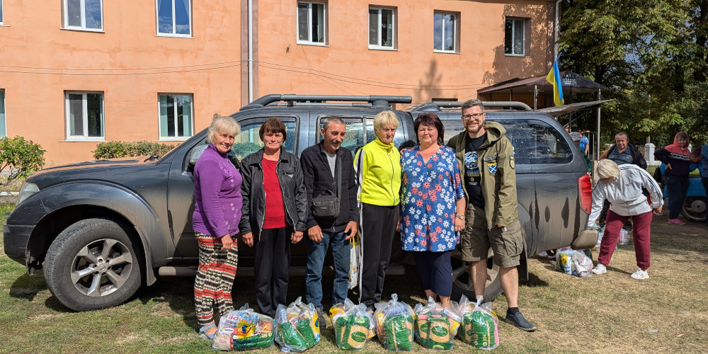 Sunflower Scotland delivers aid to Vovchansk district