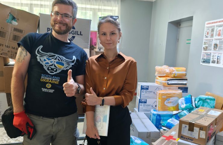 Sunflower donates medical supplies to a hospital in Sumy