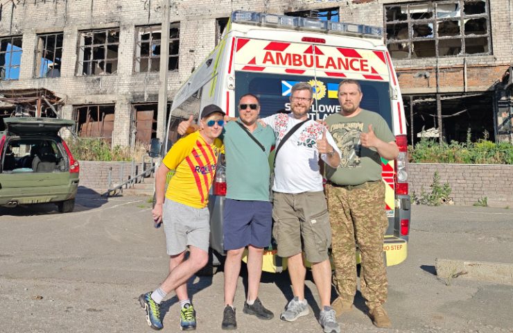 Sunflower donates ambulance to Khartiya in Tsyrkuny, Kharkiv