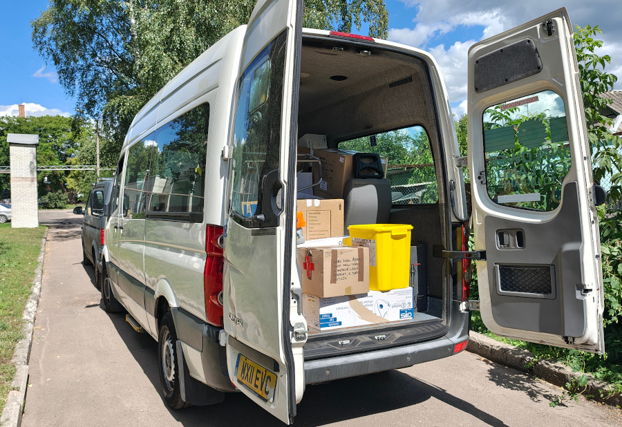 Sunflower donates medical supplies to a hospital in Sumy