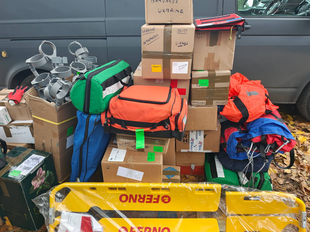 Medical items delivered to frontline medics in Kramatorsk