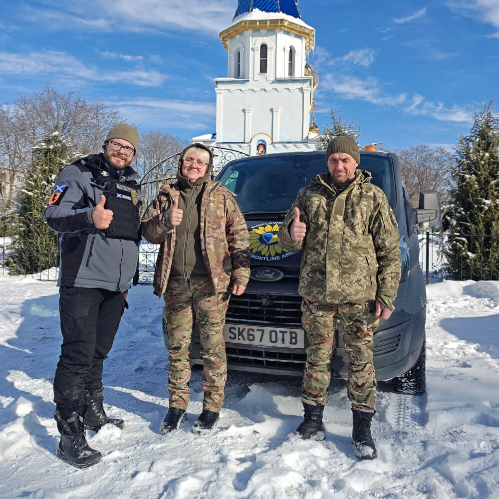 Sunflower donates Ford Transit van to medics of 43rd brigade near Kupyansk