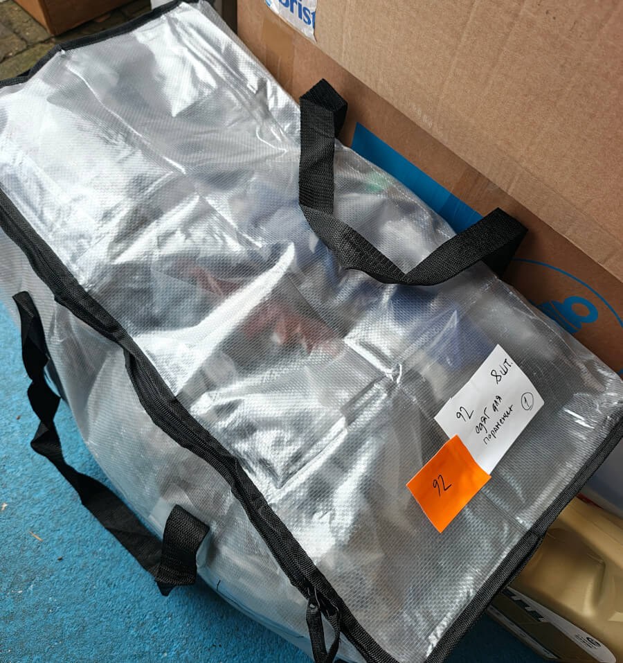 Clothes for wounded soldiers at Zaporizhzhia field hospital 92 brigade