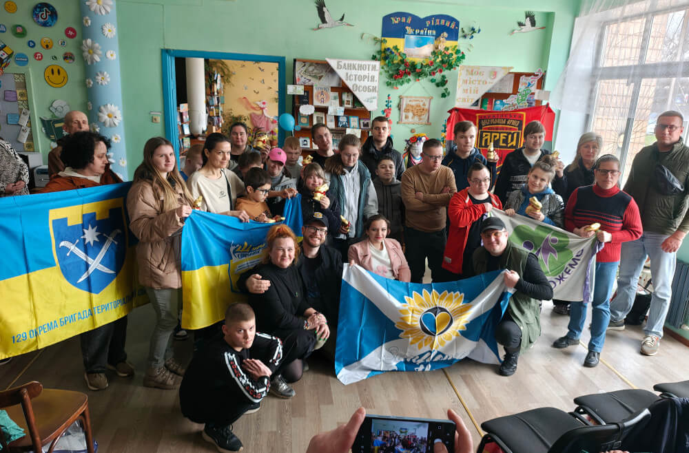 Sunflower Scotland with children with disabilities and Schira Sprava in Kryvyi Rih