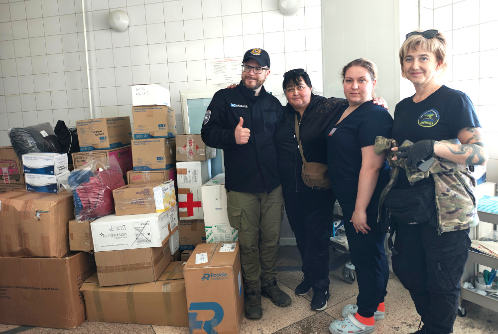 Sunflower Scotland donates medical supplies to Mechnykova hospital in Dnipro, Ukraine