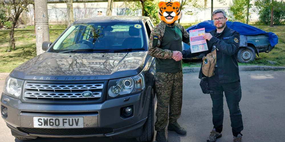 Sunflower Scotland donates a Land Rover Freelander to Kherson defenders