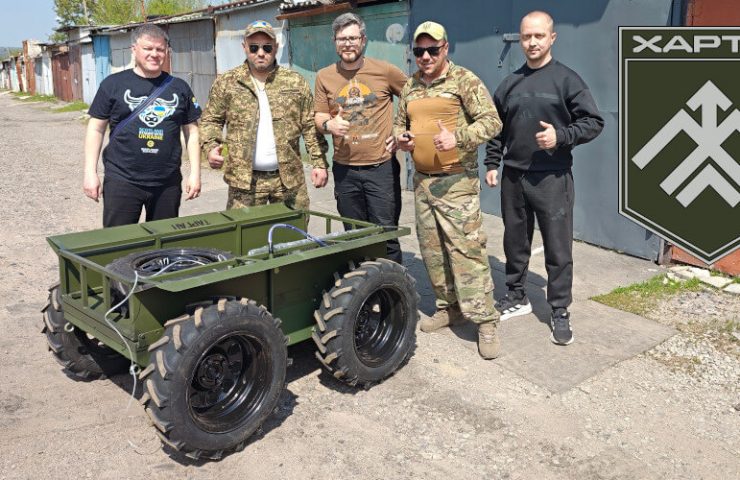 Sunflower Scotland donates an evacuation land drone for Khartiya brigade in Kharkiv