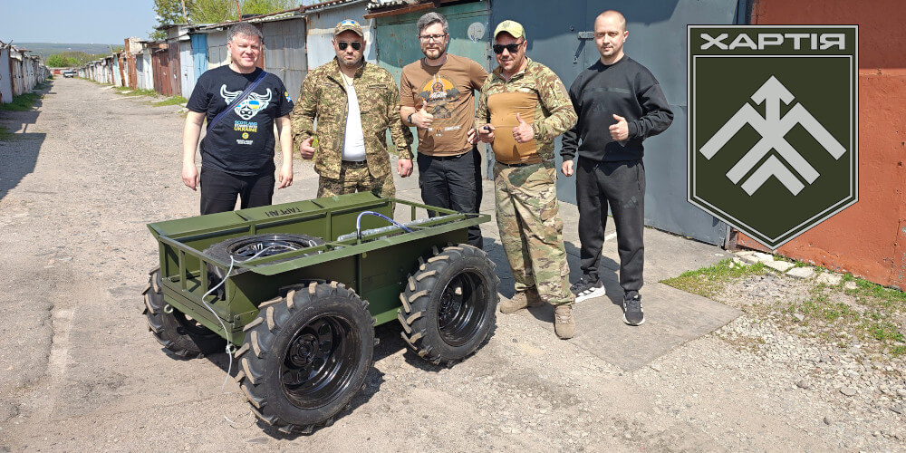 Sunflower Scotland donates an evacuation land drone for Khartiya brigade in Kharkiv