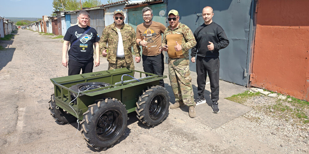 Sunflower Scotland donates an evacuation land drone for Khartiya brigade in Kharkiv