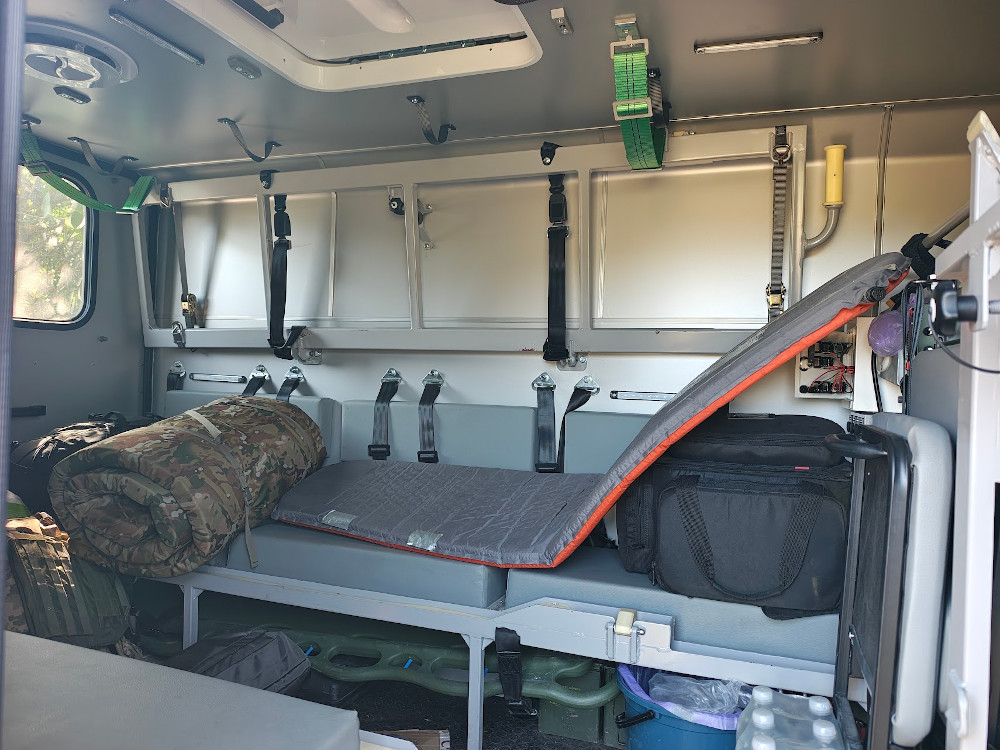 Bohdan - Ukrainian military ambulance, inside view