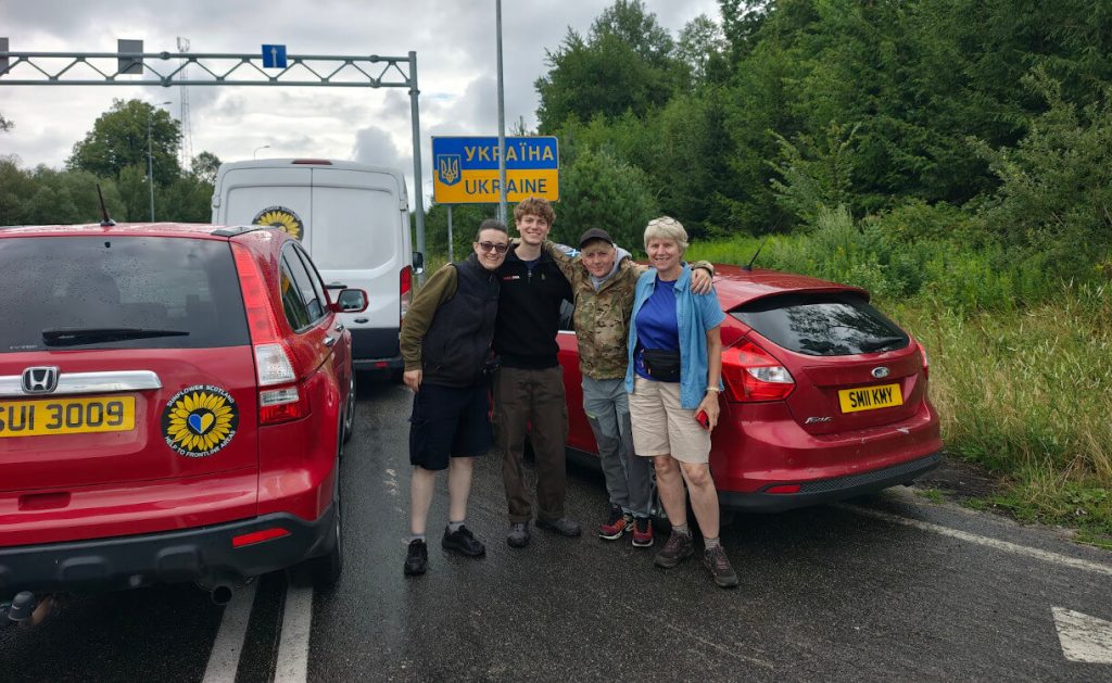 Sunflower Scotland's volunteers crossing to Ukraine
