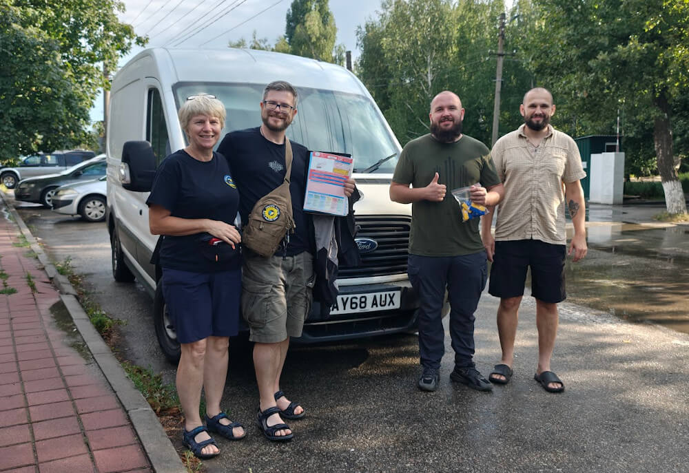 Sunflower Scotland donates Ford Transit van for evacuations to the medics of the 92nd brigade, in the Zaporizhzhia region