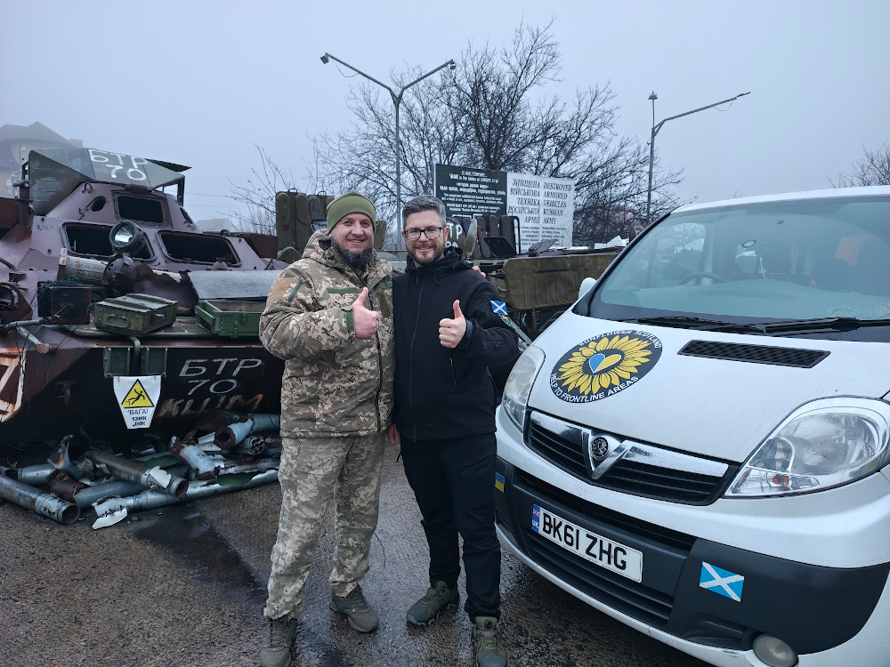Sunflower Scotland donates Renault Trafic van to Palych of 21st Corps