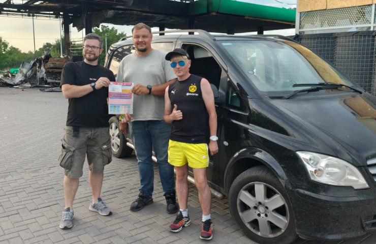 Sunflower Scotland donates Vito van to Ukraine SBS in Pavlohrad