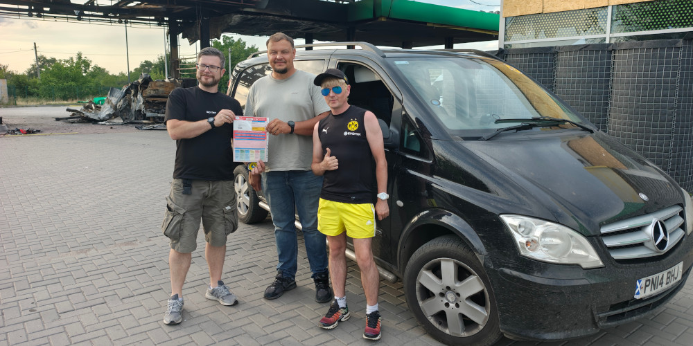 Sunflower Scotland donates Vito van to Ukraine SBS in Pavlohrad