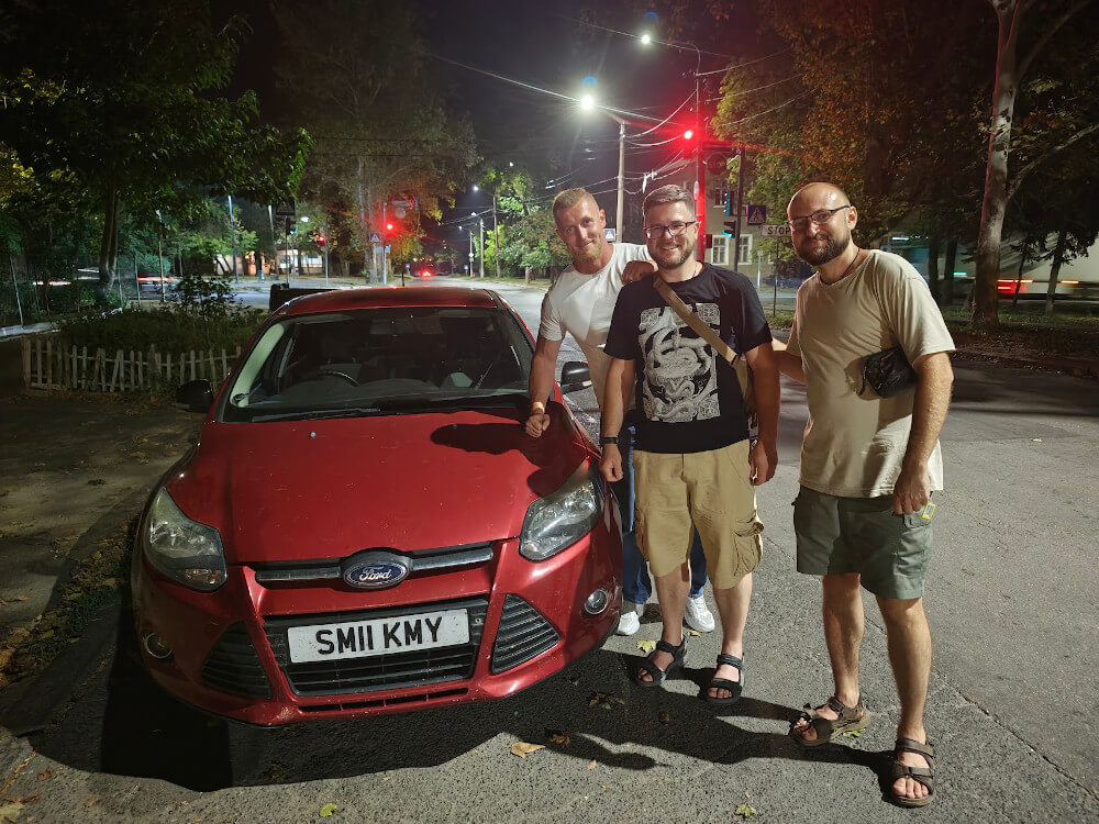 Sunflower Scotland's Ford Focus in Mykolaiv - donated to Strong because Free