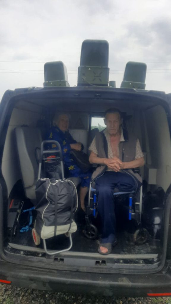Family evacuated from kill-zone near Kherson in van donated by Sunflower Scotland