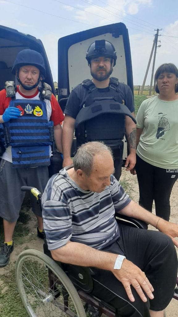Person evacuated from kill-zone near Kherson in van donated by Sunflower Scotland