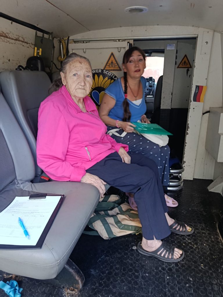 Family evacuated from kill-zone near Kherson in van donated by Sunflower Scotland