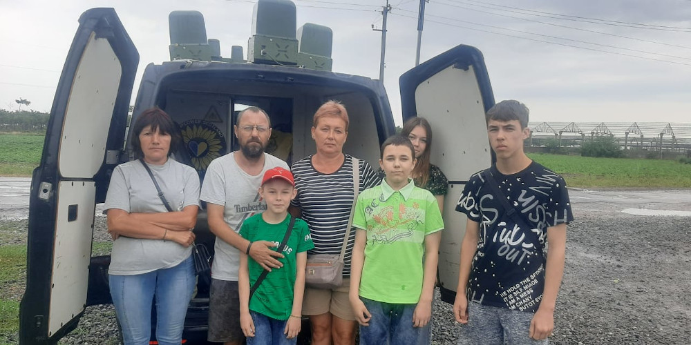 Person evacuated from kill-zone near Kherson in van donated by Sunflower Scotland